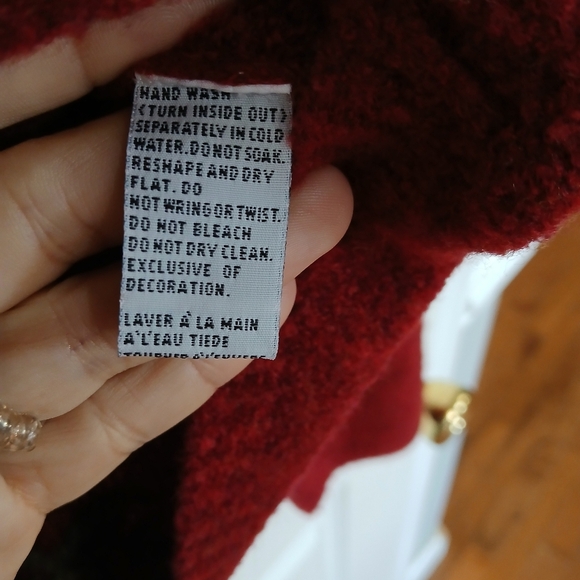 Marisa Christina Wool Blend Fall Embroidered Button Front Cardigan Size L - Picture 7 of 9